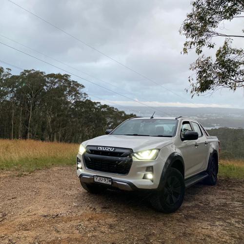2021 Isuzu DMAX at the top of a mountain